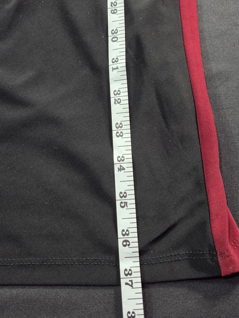 Chaps Black and Burgundy Boatneck Colorblock Midi Dress 3/4 Sleeve Small - Picture 10 of 10